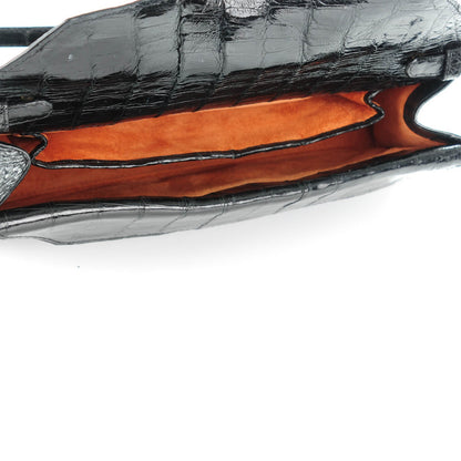 Nancy Gonzalez Crocodile Envelope Clutch Black 5 of 6