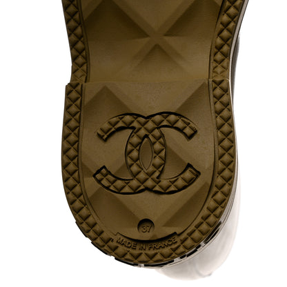 Chanel Caoutchouk CC High Boots 37 Dark Beige 8 of 9