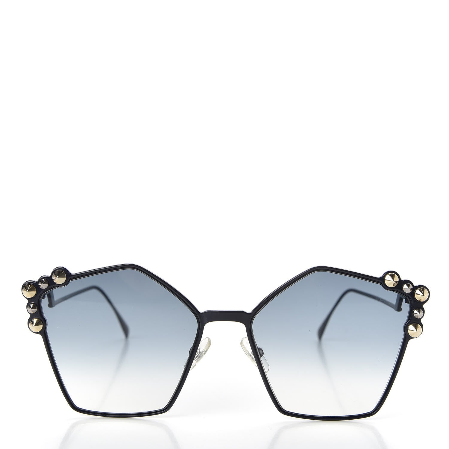 Fendi Geometric Dots Sunglasses FF 0261/S Dark Blue 2 of 7