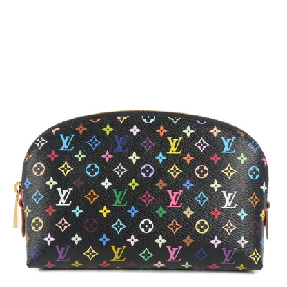 Louis Vuitton Monogram Multicolor Cosmetic Pouch Black Grenade 1 of 7