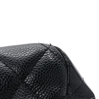 Chanel Caviar Quilted Jumbo Single Flap Black 9 of 23
