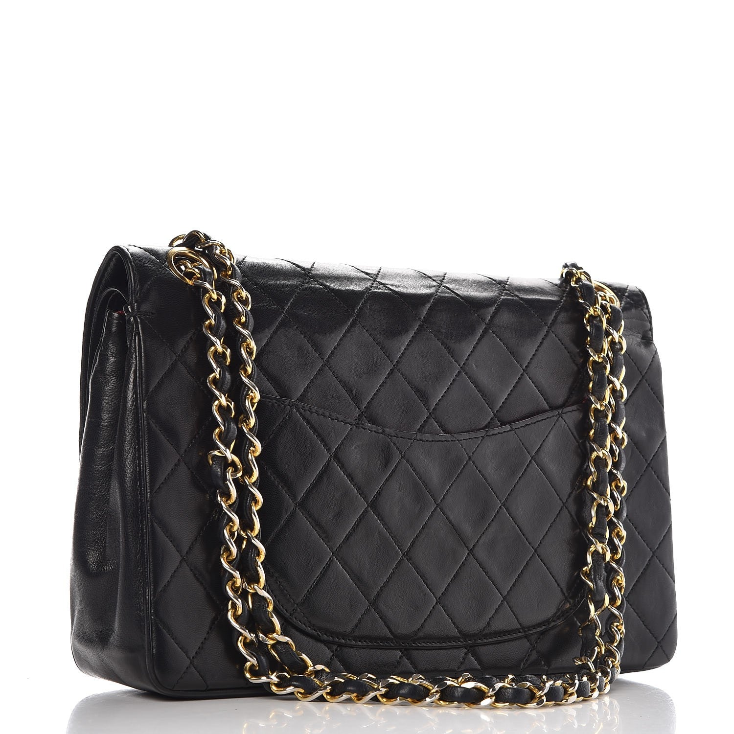 Chanel Lambskin Quilted Medium Double Flap Black 3 of 11