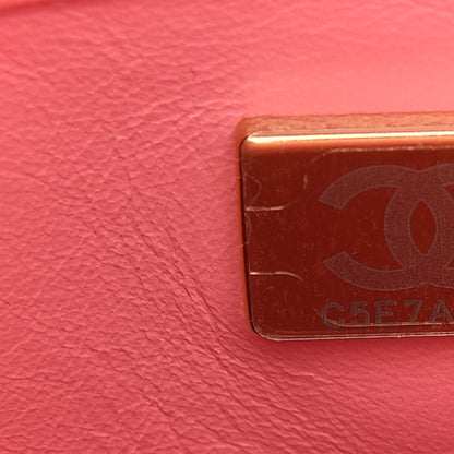 Chanel Lambskin Enamel Quilted Pending CC Mini Square Flap Pink 7 of 9