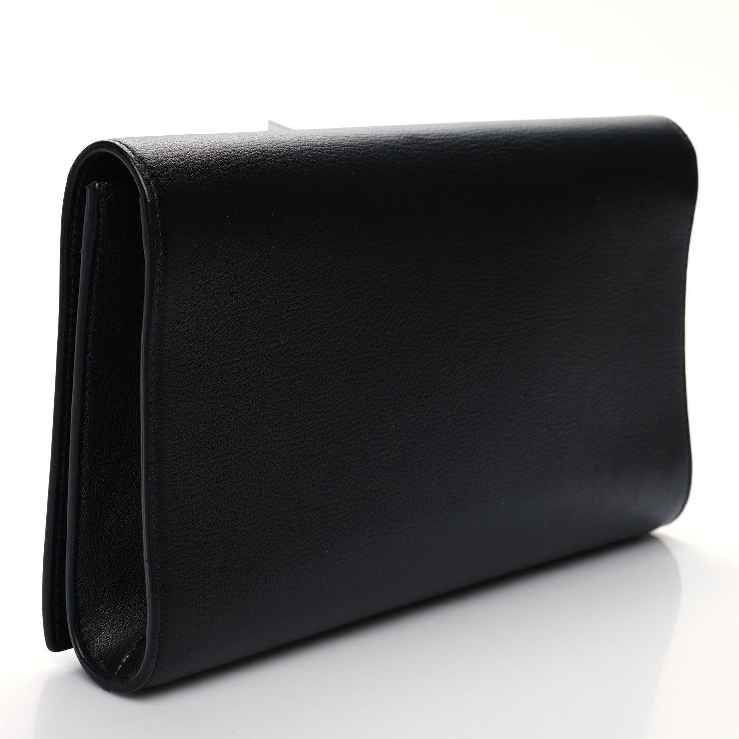 Saint Laurent Calfskin Monogram Large Belle De Jour Clutch Black 4 of 9