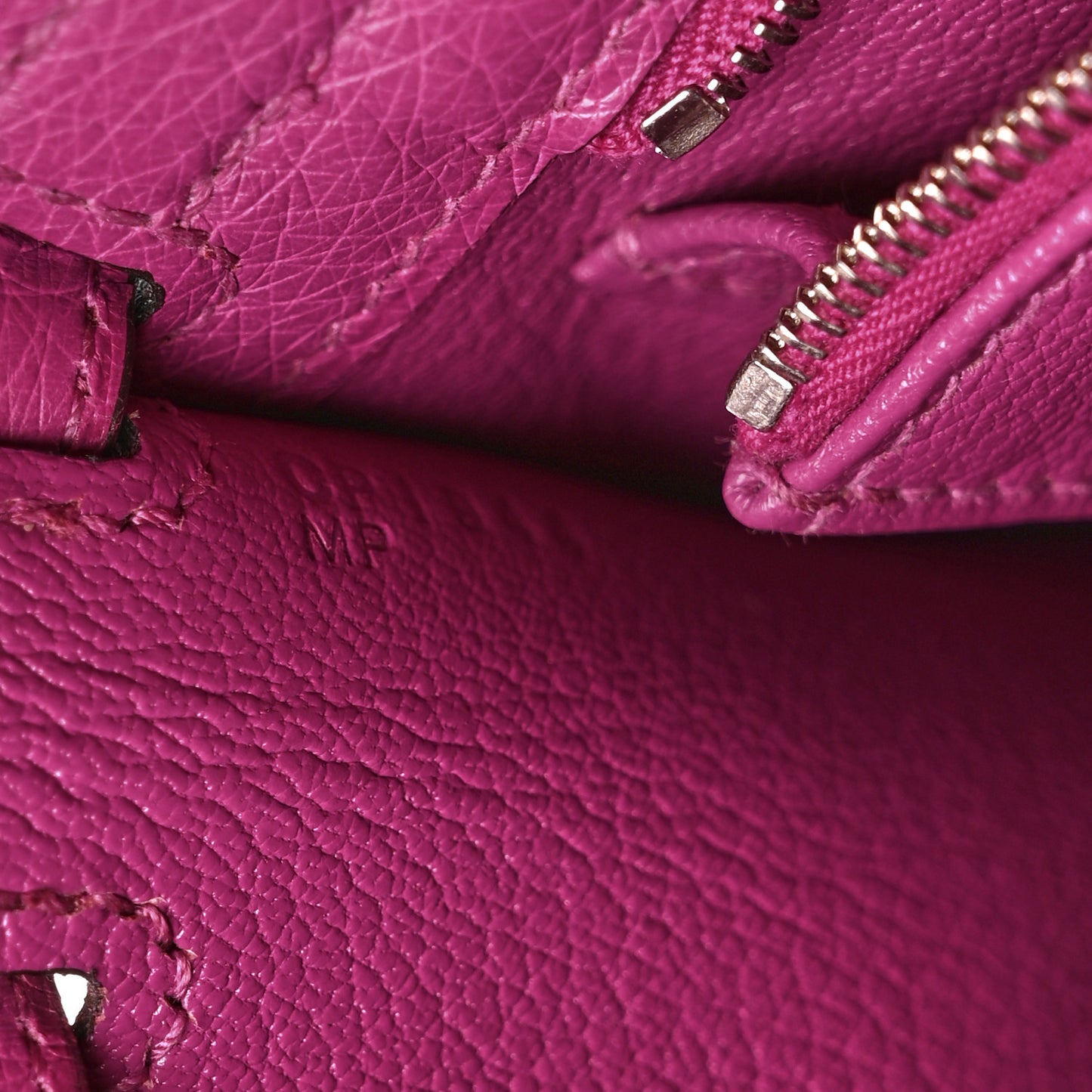 Ostrich Kelly Sellier 25 Rose Pourpre