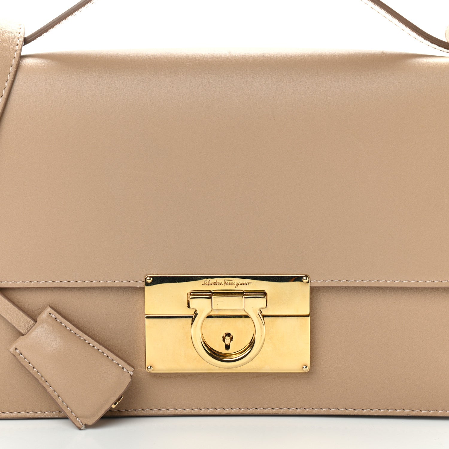 Salvatore Ferragamo Medium Aileen Bag Beige 7 of 9