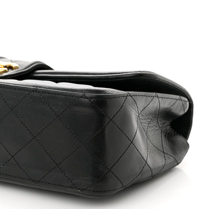 Chanel Calfskin Quilted Large Elegant CC Flap Navy Black 9 of 11