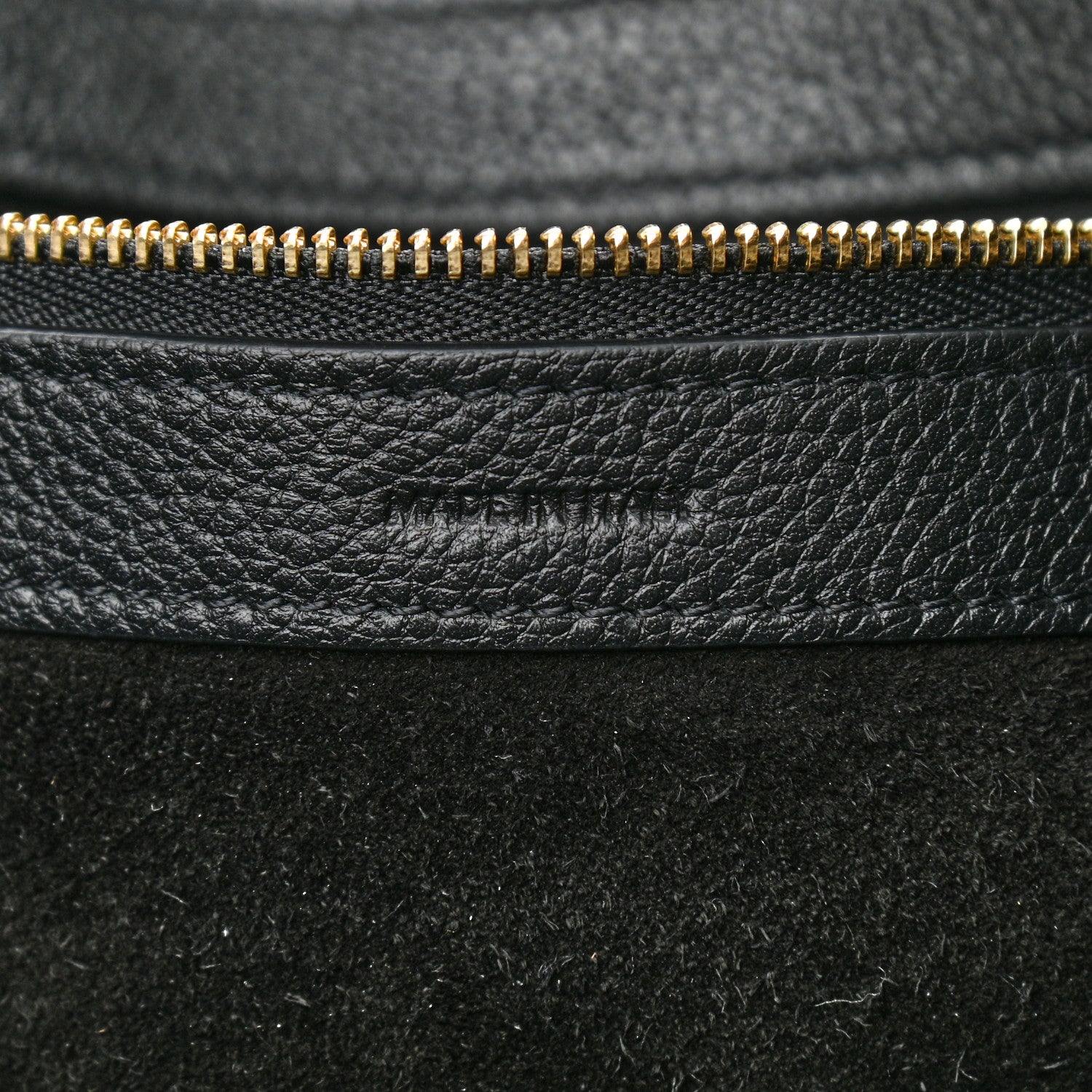 Celine Soft Grained Calfskin Medium Belt Cabas Phantom Black 7 of 11