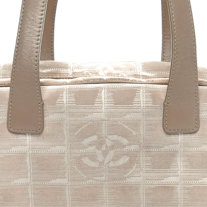 Chanel Nylon Travel Bowler Beige 5 of 13