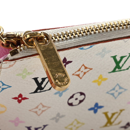 Louis Vuitton Monogram Multicolor Key Pouch White Litchi 9 of 9