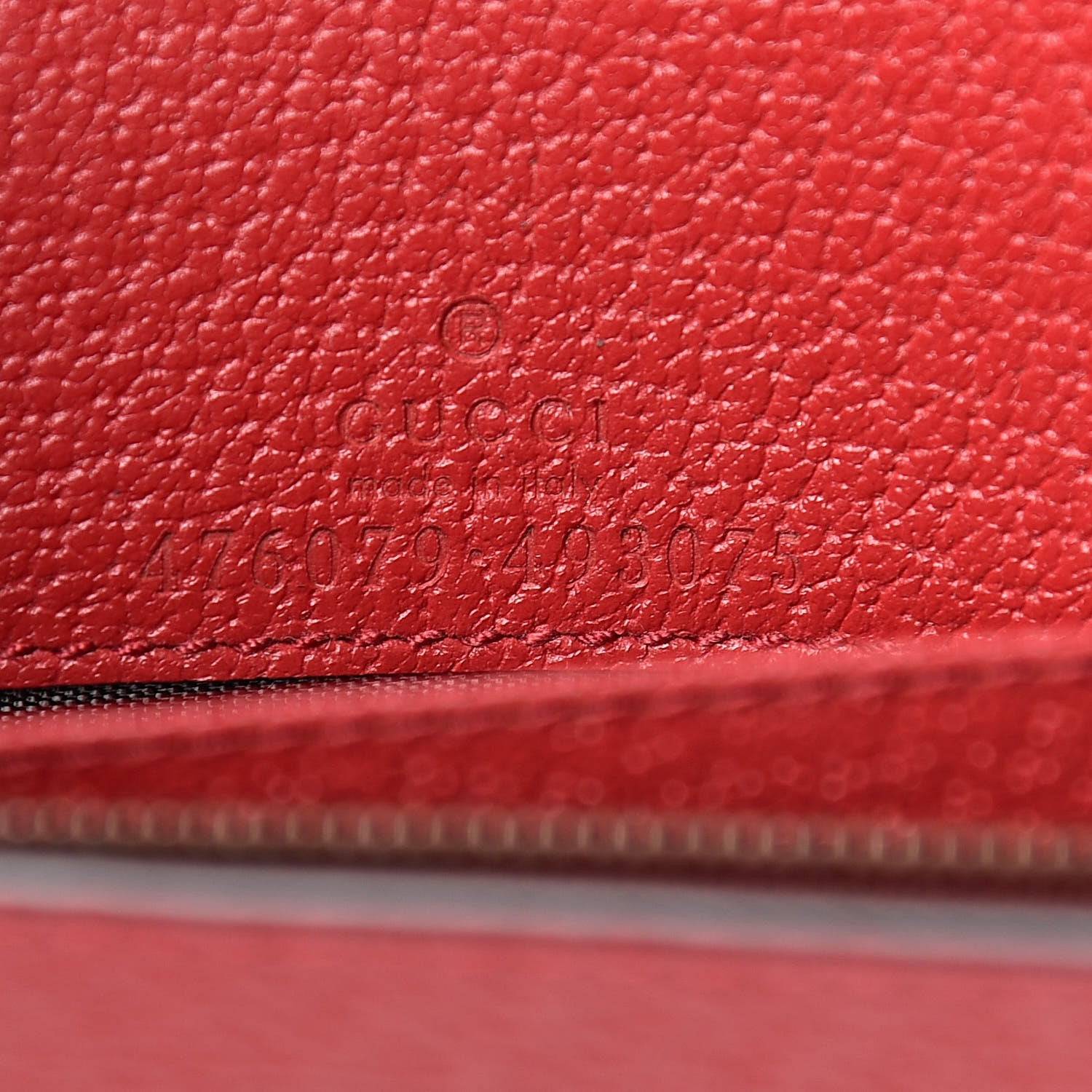 Gucci GG Supreme Monogram Web Queen Margaret Chain Wallet Red 8 of 9