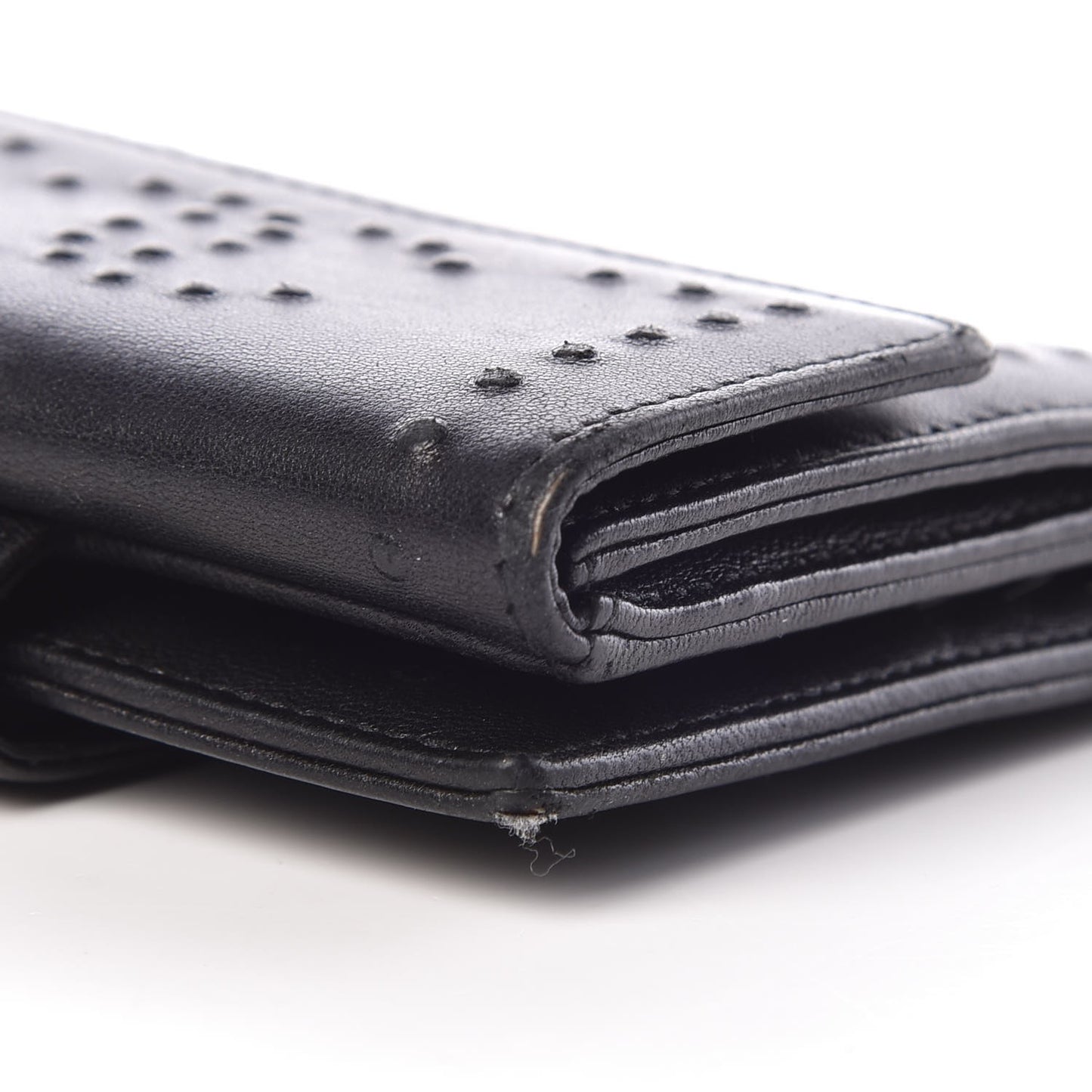 Lambskin CC Double Sided Wallet Black