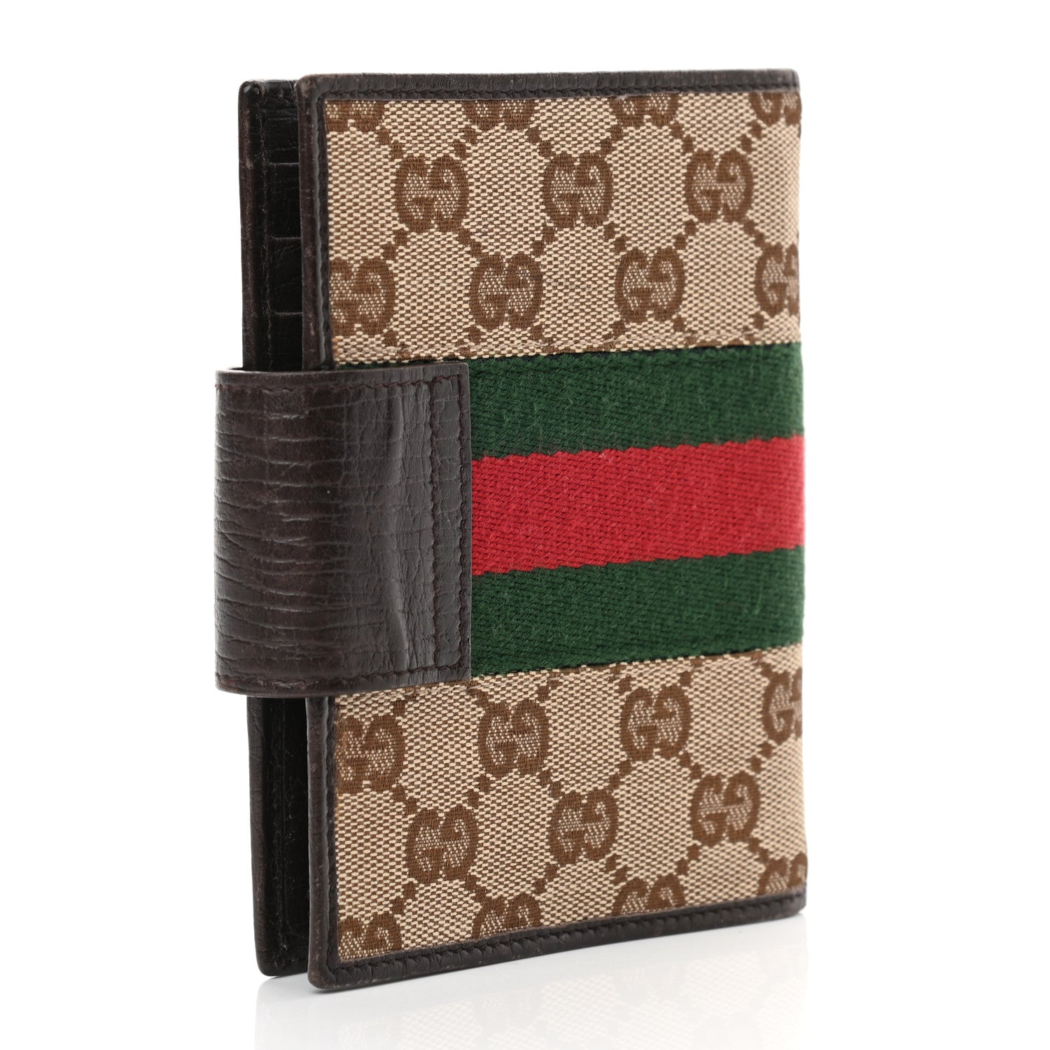 Gucci Monogram Web Small Ring Agenda Brown 3 of 11