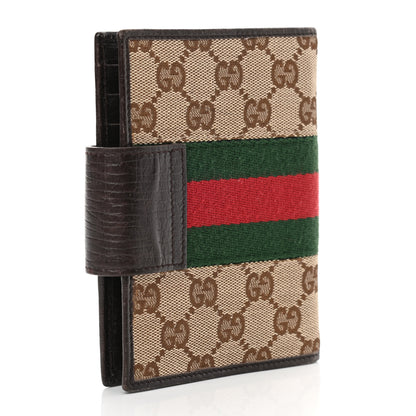 Gucci Monogram Web Small Ring Agenda Brown 3 of 11
