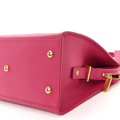 Saint Laurent Calfskin Small Classic Y Cabas Fuchsia 9 of 9