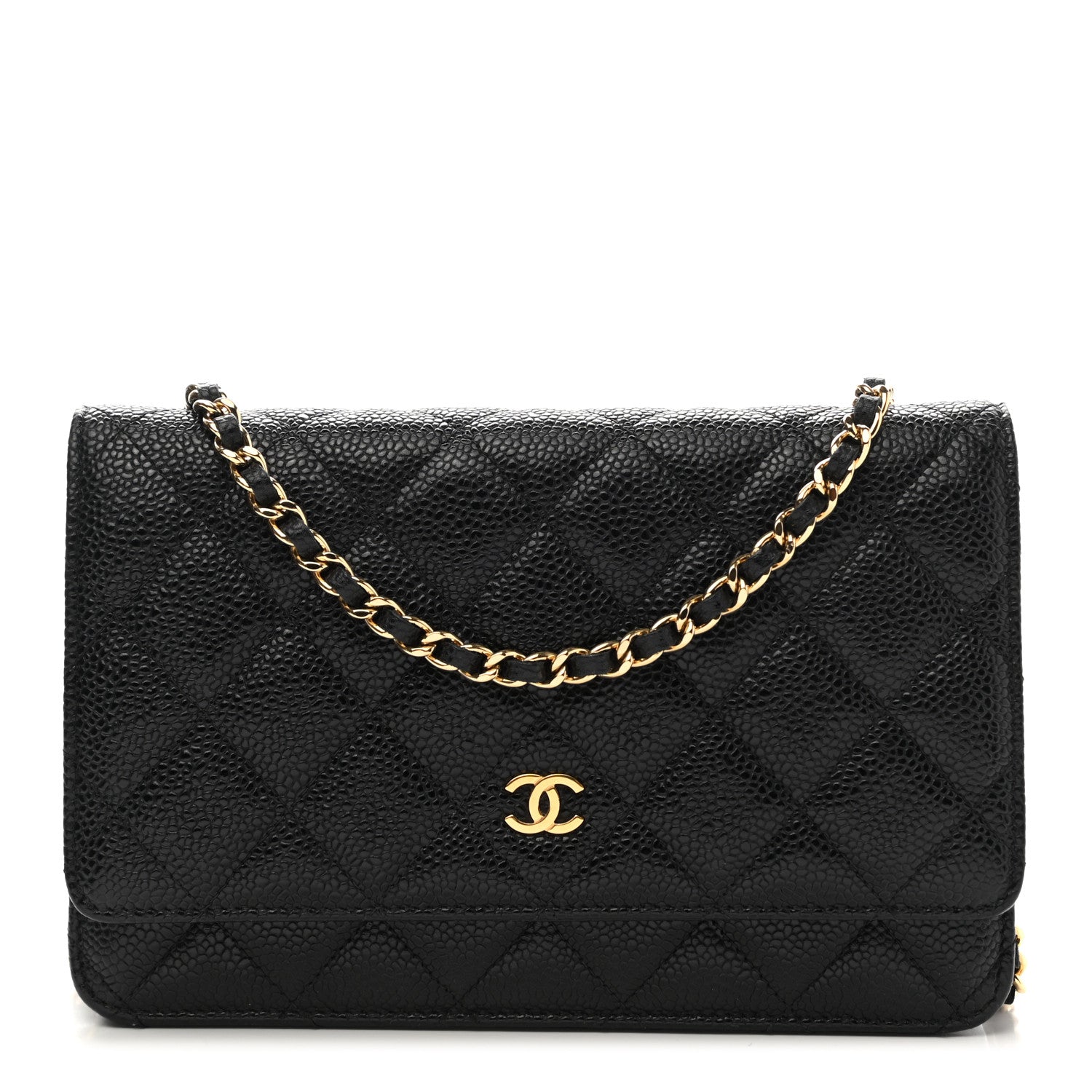 Chanel Caviar Quilted Wallet On Chain WOC Black 1 of 13