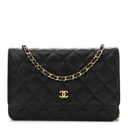 Chanel Caviar Quilted Wallet On Chain WOC Black 1 of 13