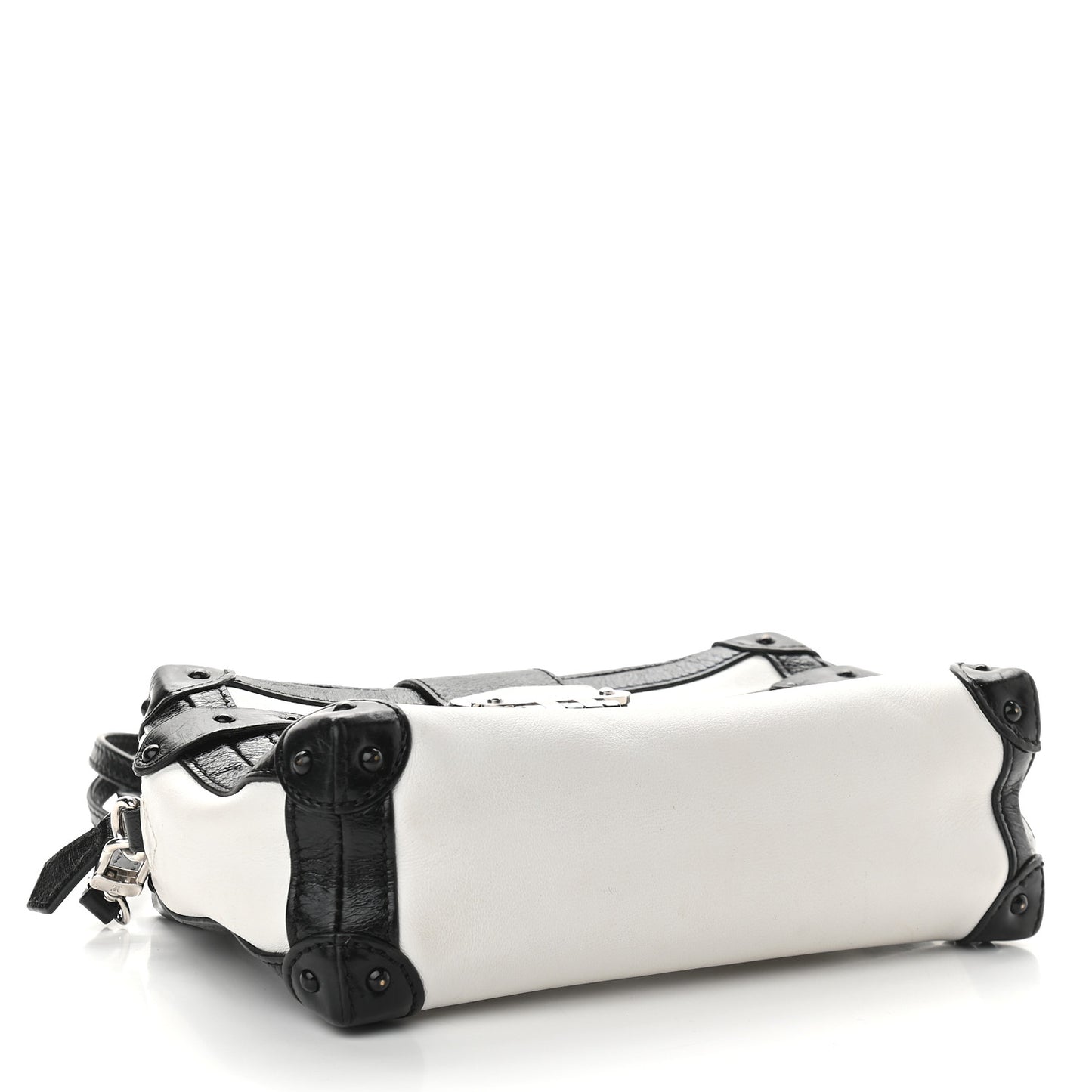 Calfskin Petite Malle Soft MM White