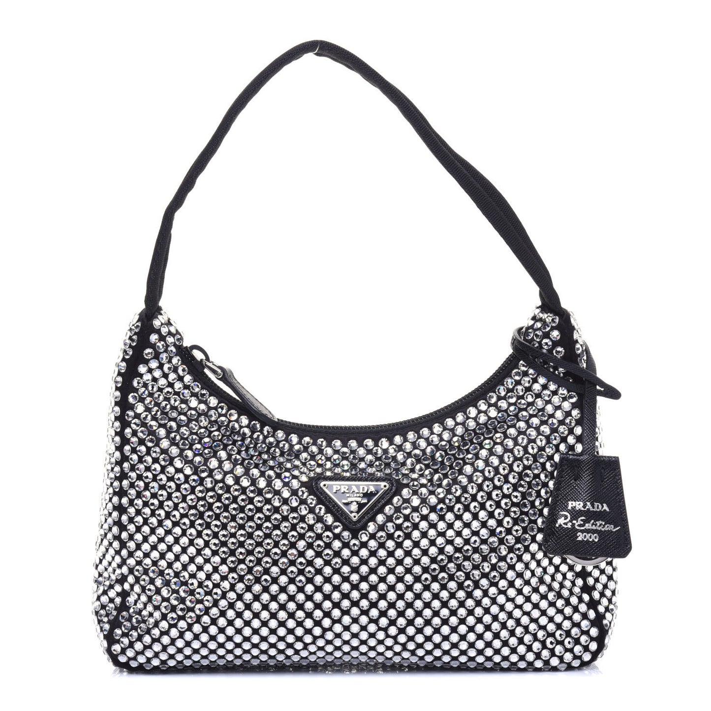 Satin Crystal Mini Re-Edition 2000 Bag Cristal