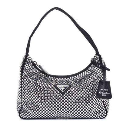 Prada Satin Crystal Mini Re-Edition 2000 Bag Cristal 1 of 11