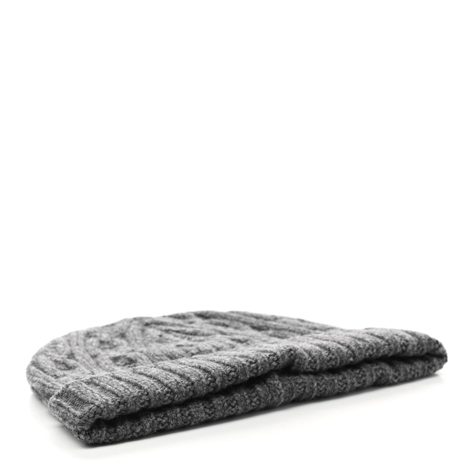 Hermes Cashmere Beanie Hat M Grey 4 of 6