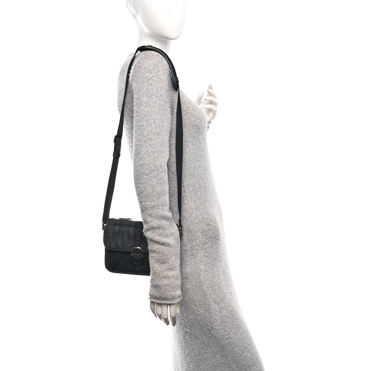 Christian Dior Oblique Jacquard Dior 8 Bag With Strap Black Multicolor 2 of 10
