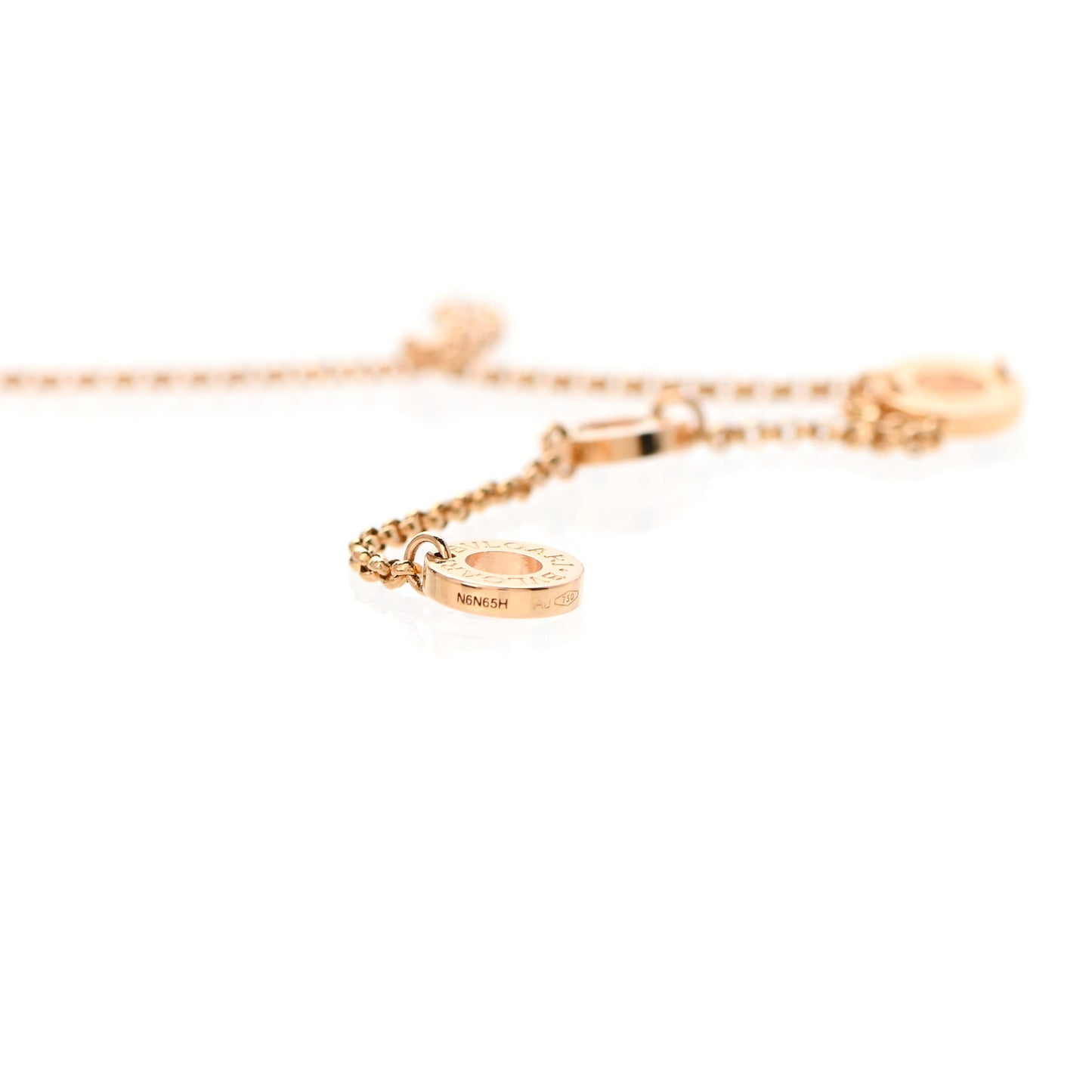 18K Rose Gold Cermet Small B.Zero1 Pendant Necklace