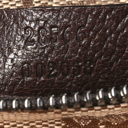 Gucci GG Monogram Double Pocket Belt Bag Dark Brown 7 of 10