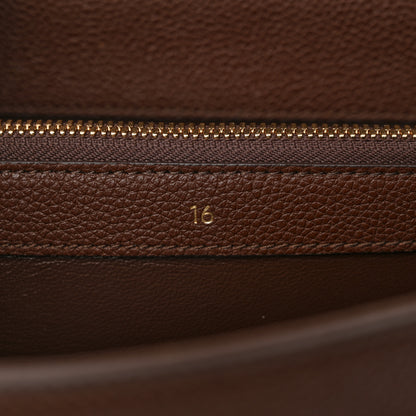 Celine Grained Calfskin Medium 16 Top Handle Bag Brown 7 of 14