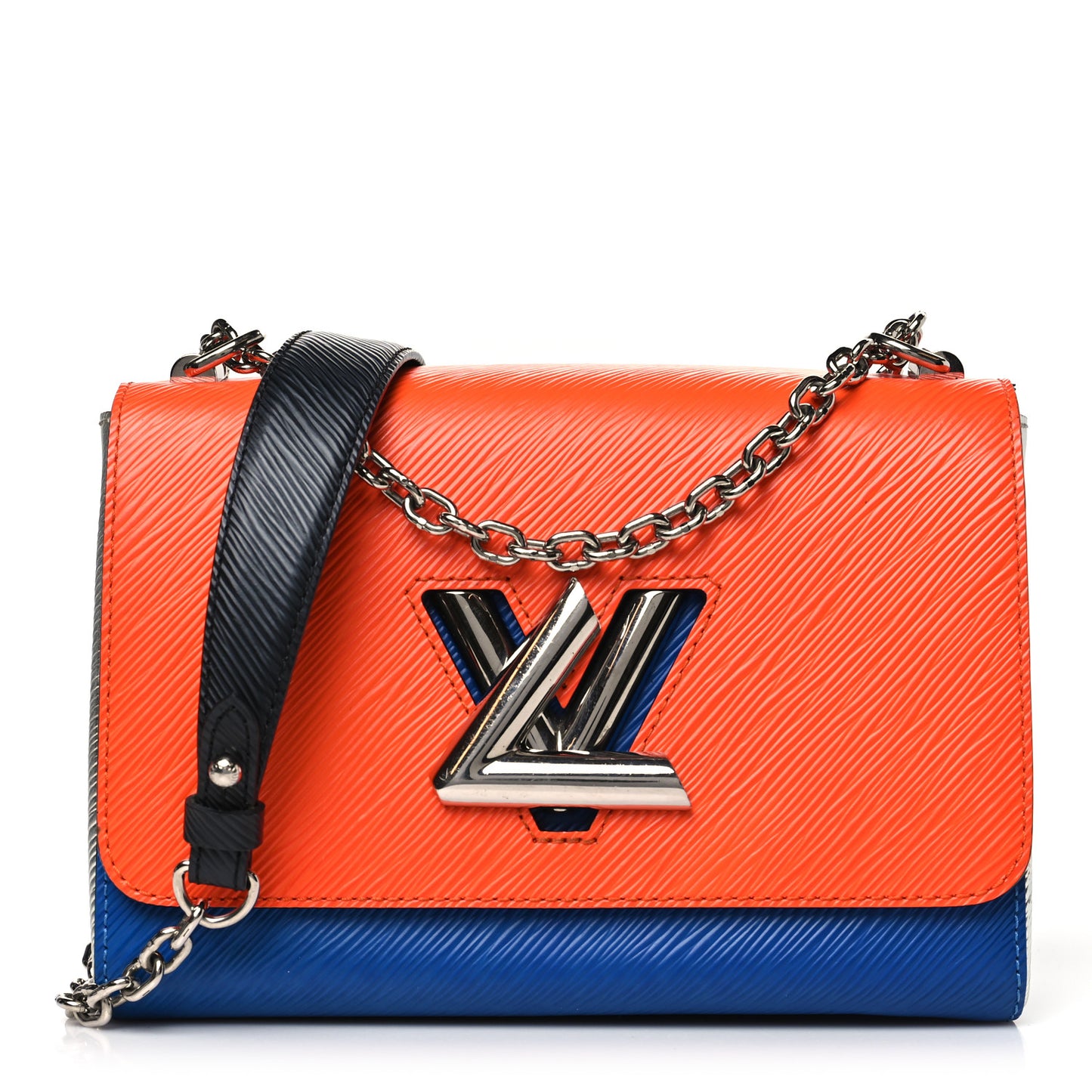 Epi Twist Shoulder Bag MM Marine Orange