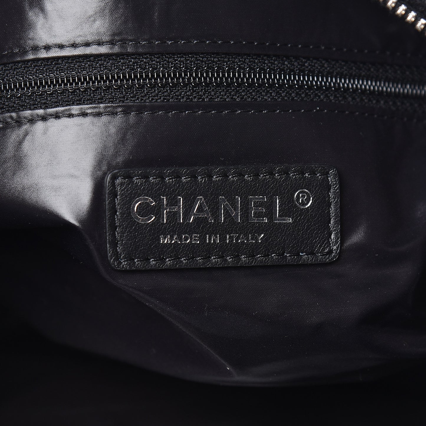 Wool Calfskin Embroidered Paris Hamburg Bowling Bag Black