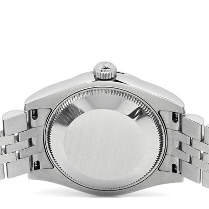 Rolex Stainless Steel 18K White Gold Diamond Pink Mother of Pearl 31mm Oyster Perpetual Datejust Watch 178274 4 of 5