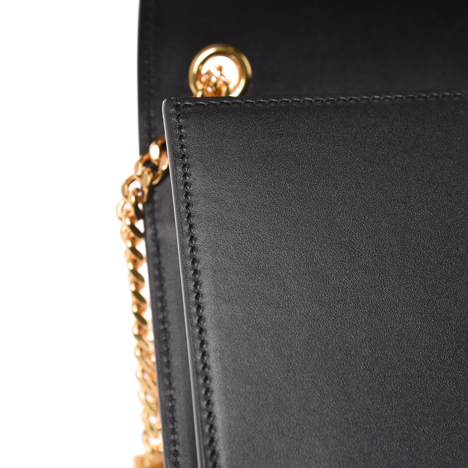 Saint Laurent Smooth Calfskin Smal Classic Monogram Kate Tassel Satchel Black 12 of 14
