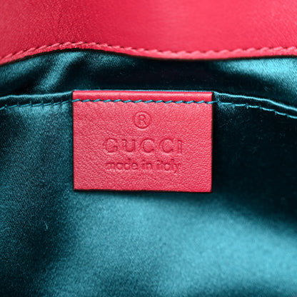 Gucci Velvet Matelasse Mini GG Marmont Shoulder Bag Light Raspberry Rose 6 of 10