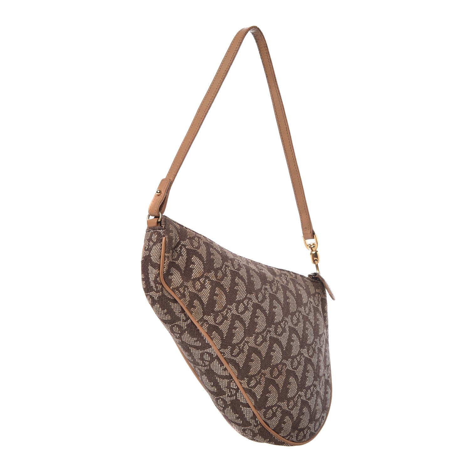 Christian Dior Monogram Mini Saddle Pochette Brown 3 of 12