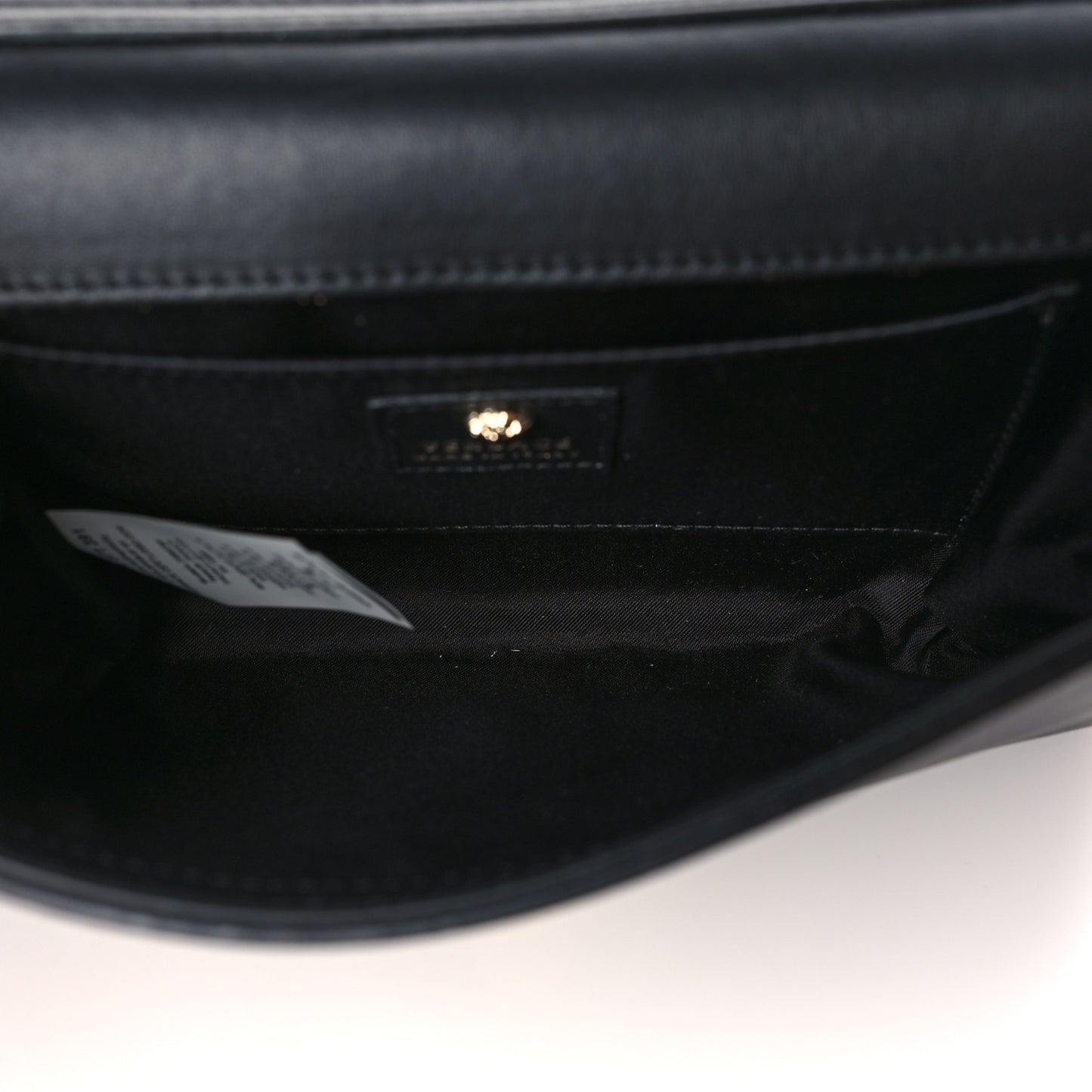 Vitello Palazzo Medusa Evening Clutch Bag Black