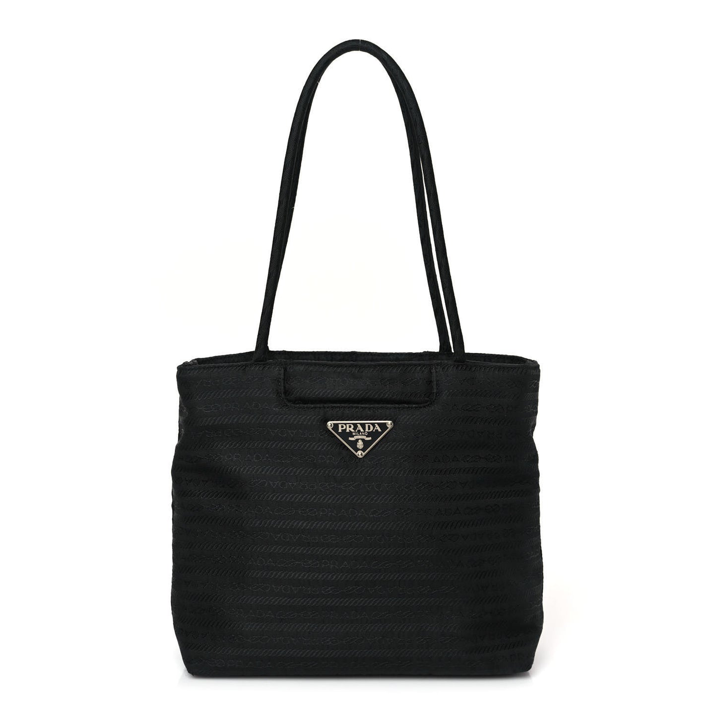Tessuto Nylon Jacquard Tote Black