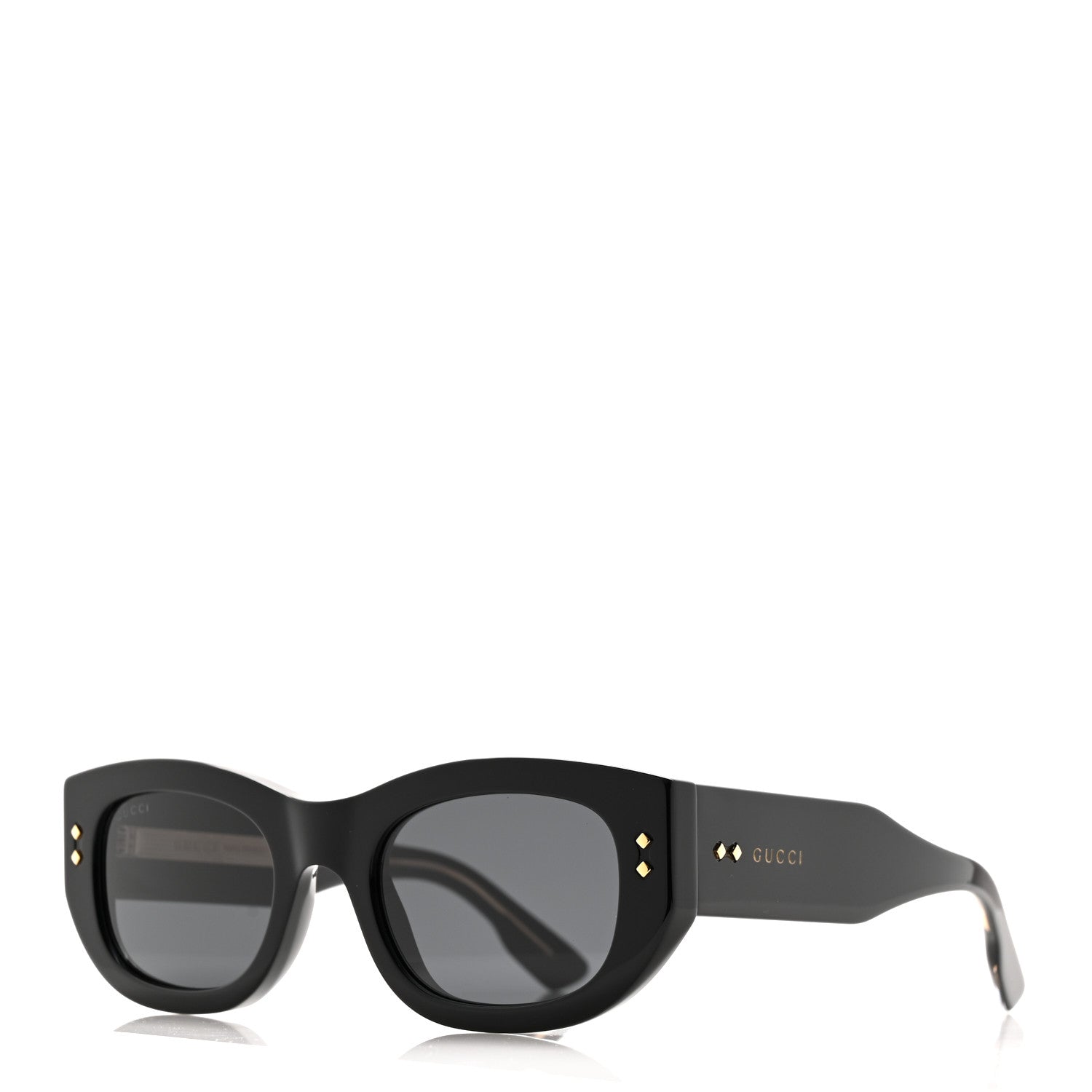 Gucci Acetate Rectangle Frame Sunglasses GG1215S Black 1 of 10