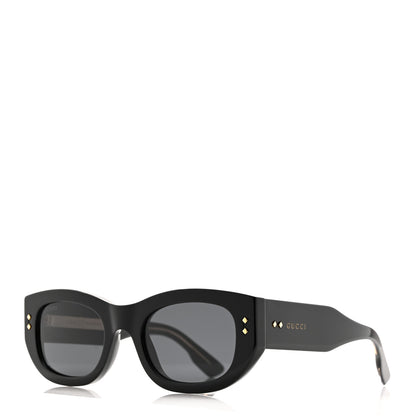 Gucci Acetate Rectangle Frame Sunglasses GG1215S Black 1 of 10