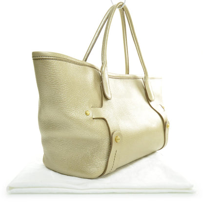 FASHIONPHILE SALVATOREFERRAGAMOLeatherShopperToteGold 2 of 11