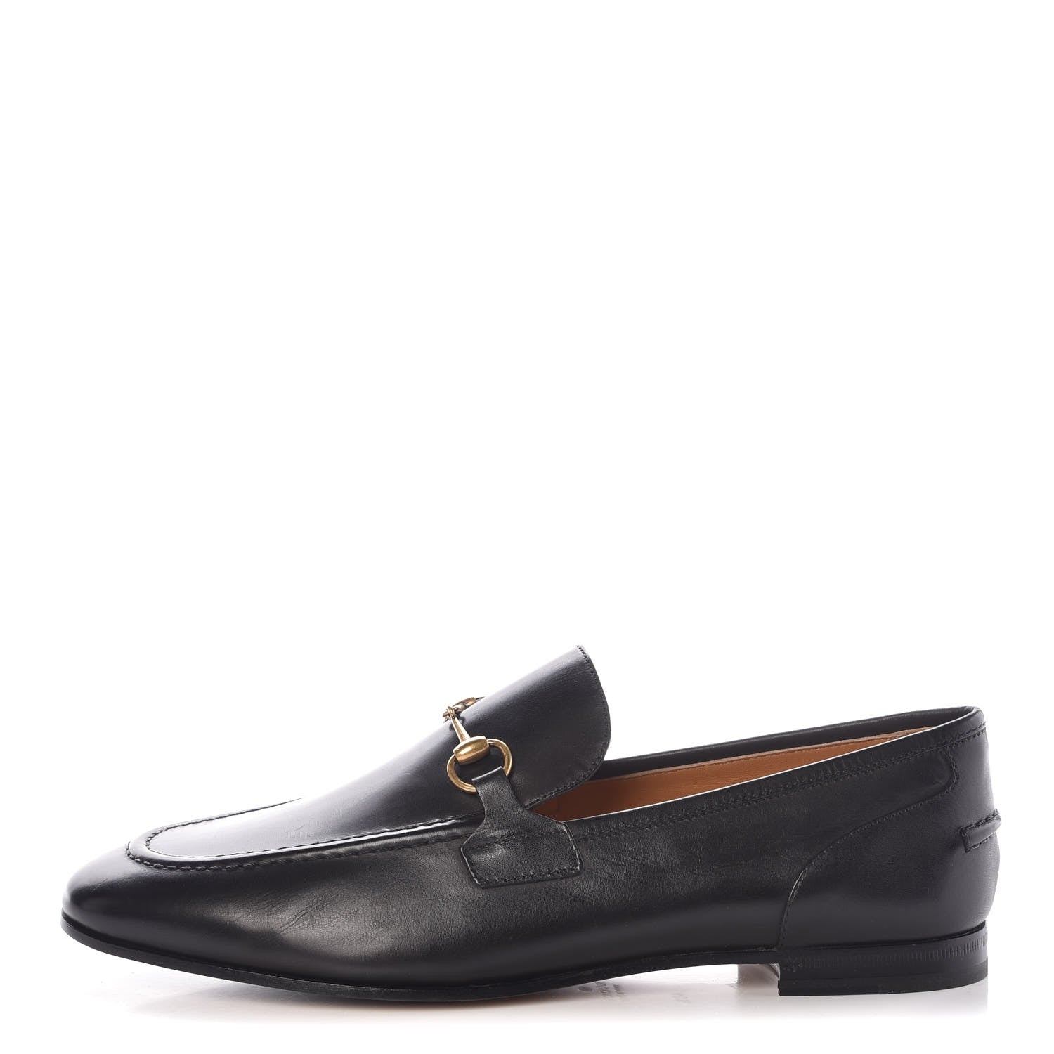 Gucci Calfskin Womens Jordaan Loafers 40.5 Black 1 of 9