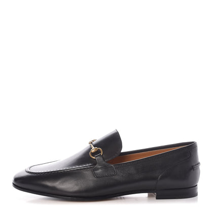 Gucci Calfskin Womens Jordaan Loafers 40.5 Black 1 of 9