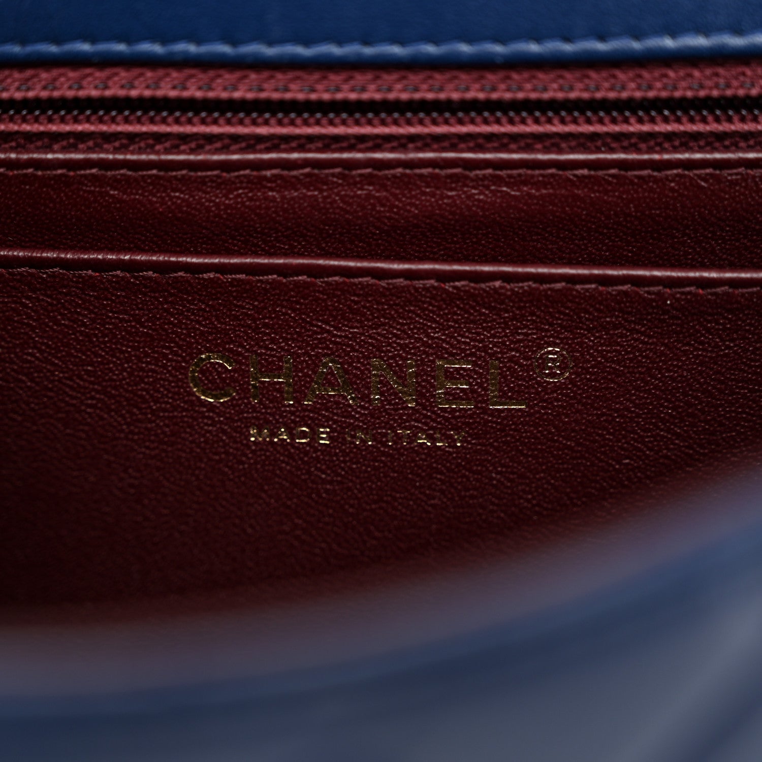 Chanel Lambskin Quilted Large Chic With Me Flap Navy 6 of 15