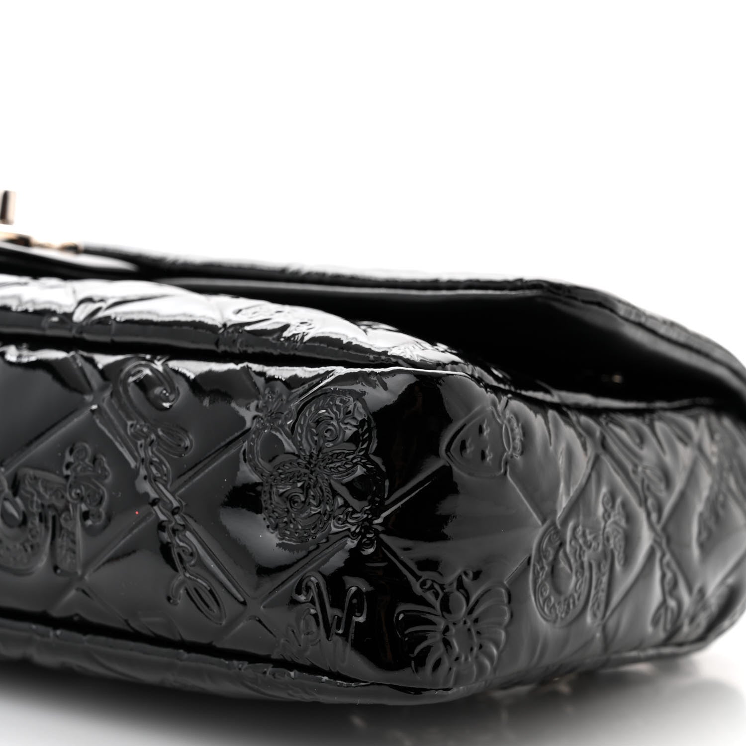 Chanel Patent Medium Lucky Symbols Flap Black 10 of 11