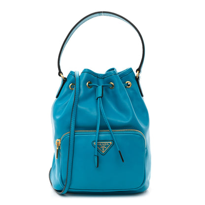 Prada Light Calf Mini Bucket Crossbody Bag Voyage 1 of 11