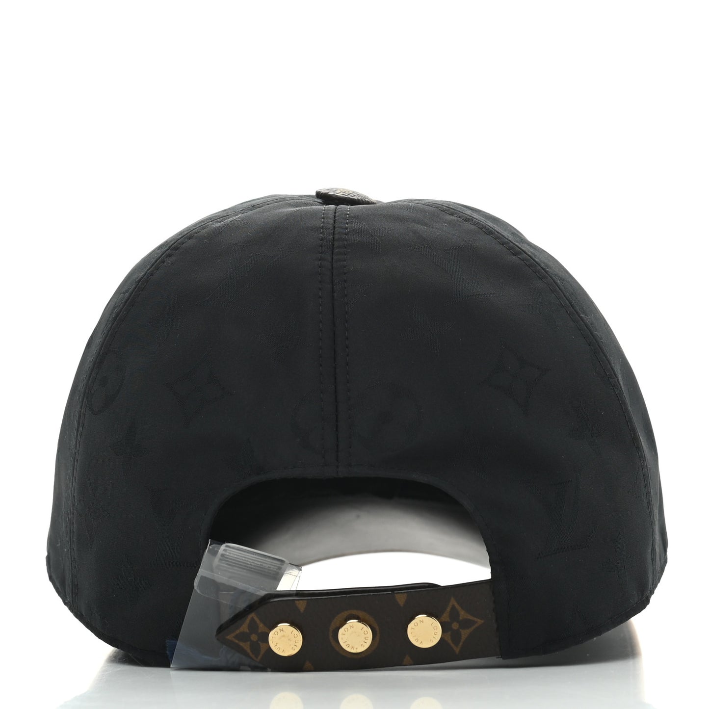 Polyester Silk Monogram LV Get Ready Cap M Black