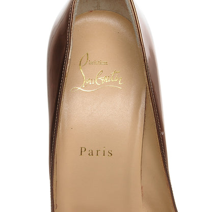 Christian Louboutin Metallic Patent Pigalle Follies 100 Pumps 41 Cappuccino 7 of 8