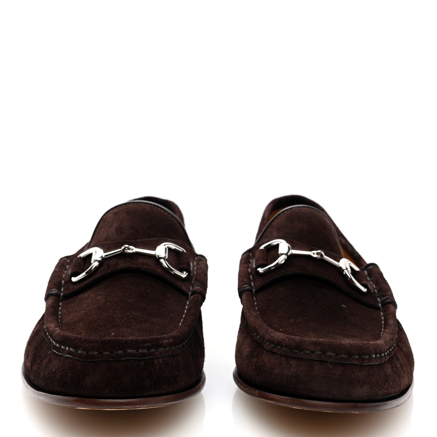 Suede Mens Horsebit Moccasin Loafers 8 Brown