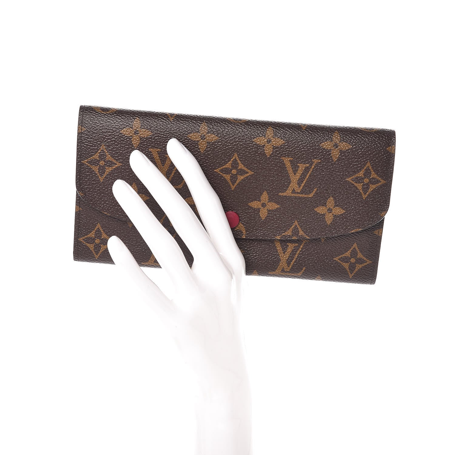 Louis Vuitton Monogram Emilie Wallet Fuchsia 2 of 7