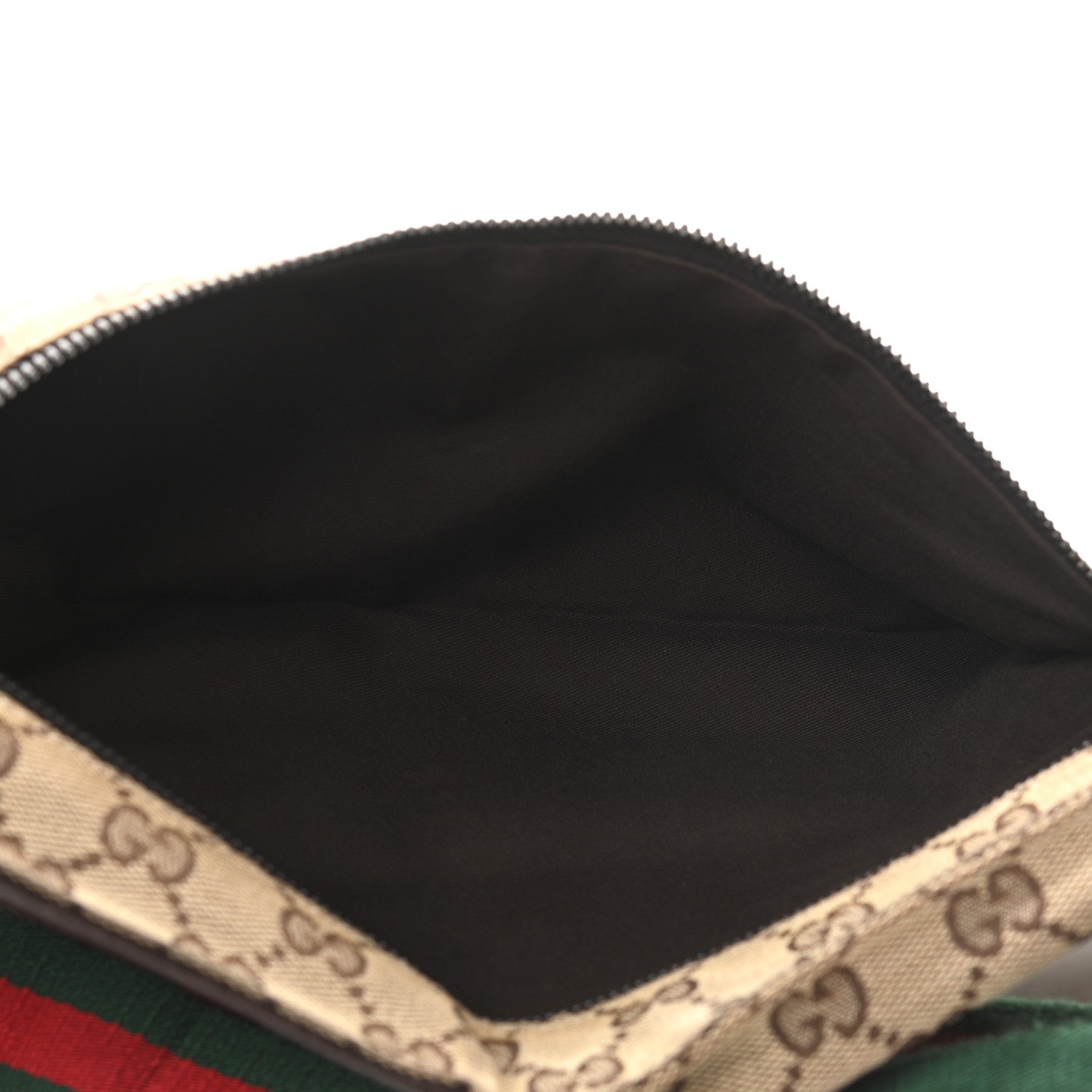 Gucci GG Monogram Double Pocket Belt Bag Dark Brown 7 of 14
